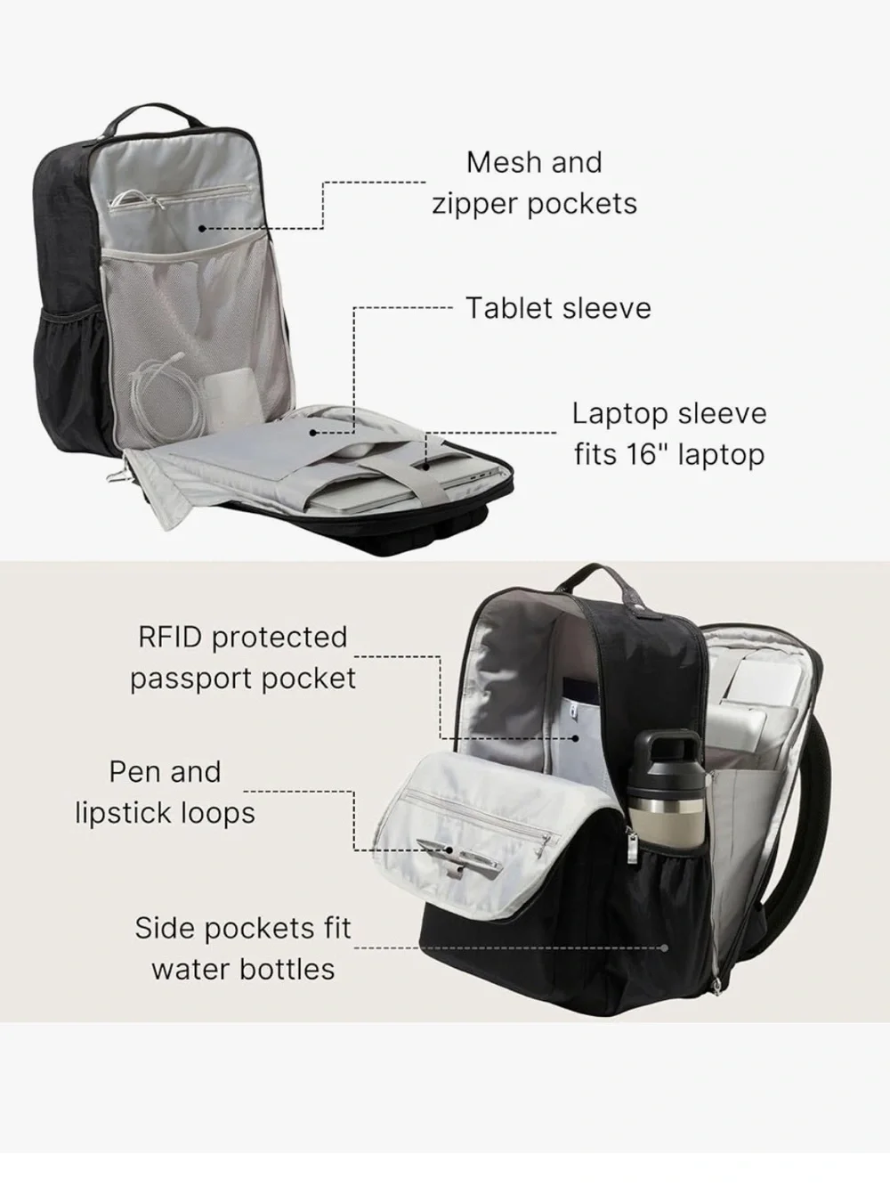 NWT baggallini everyday laptop backpack